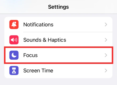 How To Turn Off Focus On iPhone2